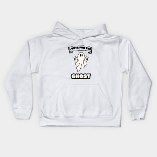 Ghostly Election: I Vote For The GHOST Tee Kids Hoodie